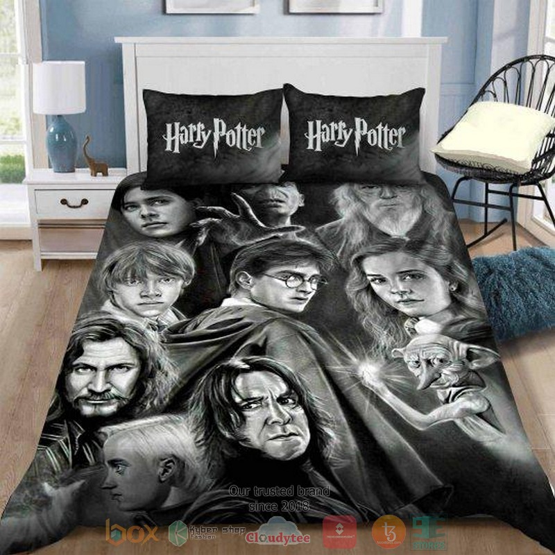 Harry_Potter_Characters_grey_Bedding_Set
