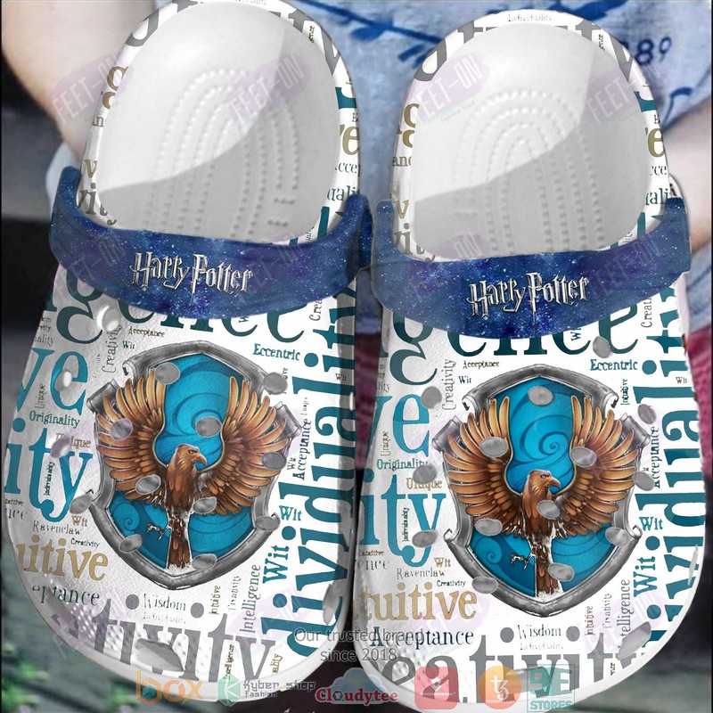 Harry_Potter_Ravenclaw_White_Crocband_Crocs_Clog_Shoes