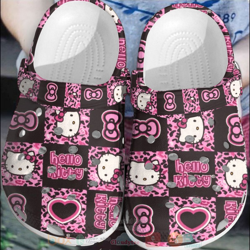 Hello_Kitty_Brown-Pink_Crocband_Crocs_Clog_Shoes