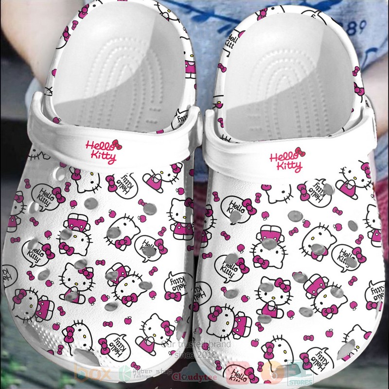 Hello_Kitty_Cute_Pink-White_Crocband_Crocs_Clog_Shoes