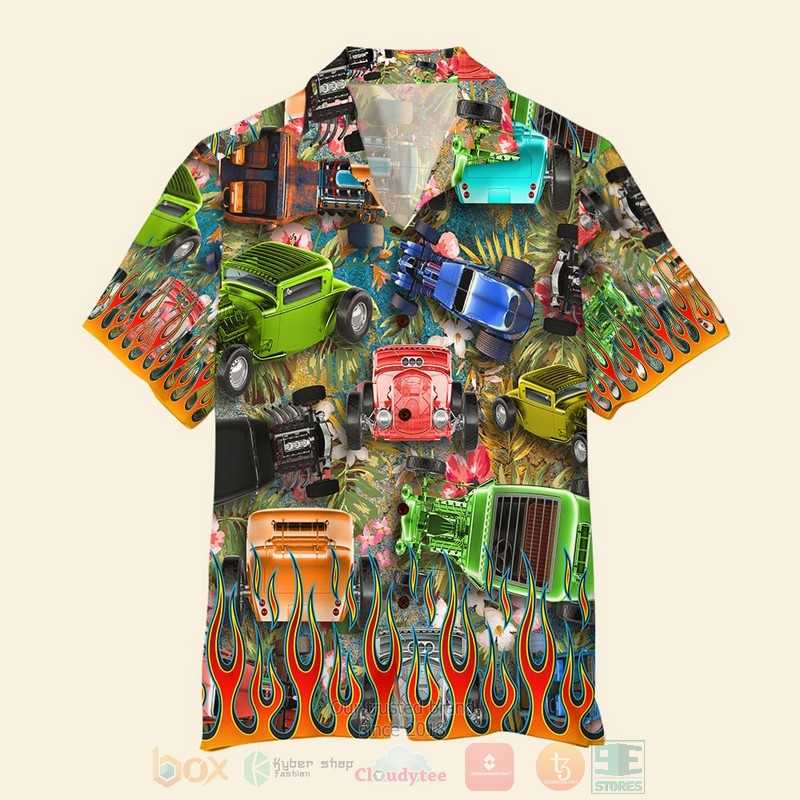 Hot_Rod_Colorful_Racing_Cars_Theme_Hawaiian_Shirt