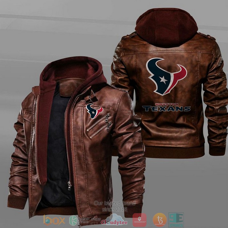 Houston_Texans_Black_Brown_Leather_Jacket_1