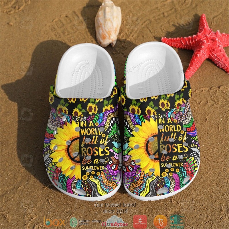 In_a_World_full_of_roses_Sunflowers_Crocband_Clogs