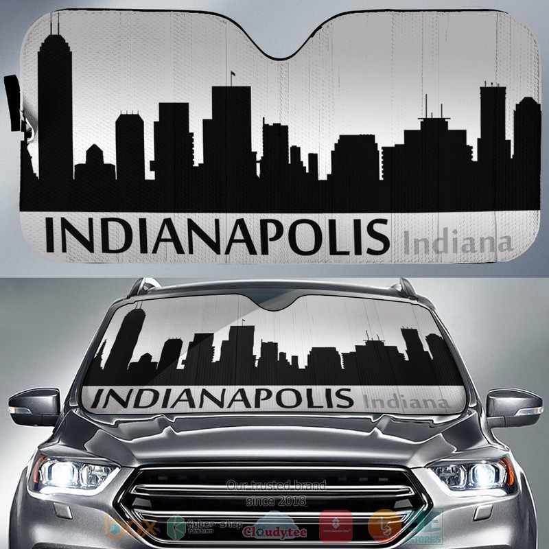 Indiana_Indianapolis_Skyline_Car_Sunshade