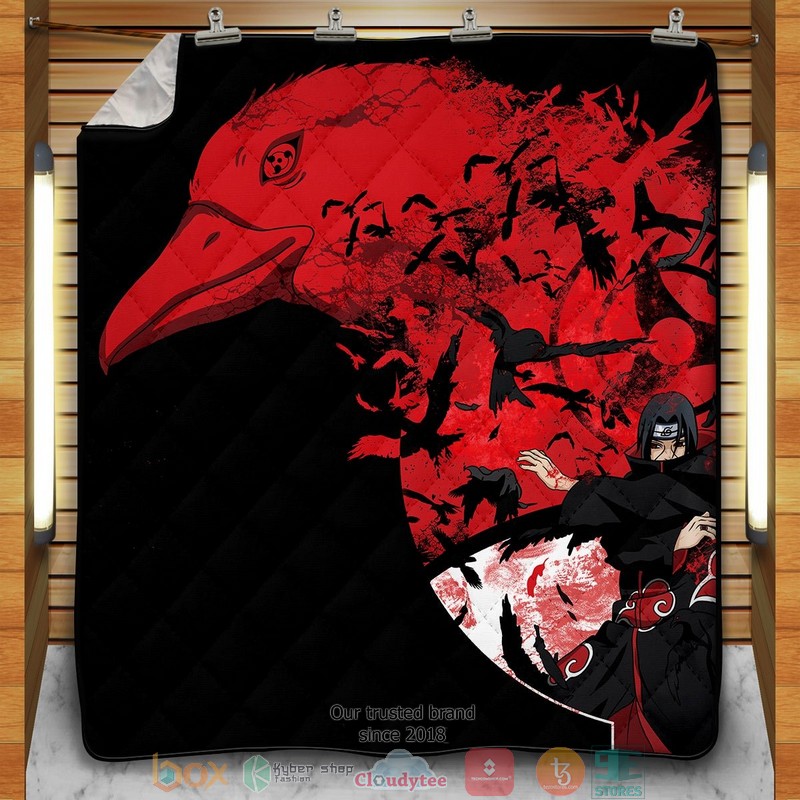 Itachi_Summoning_Crow_Naruto_Quilt_Blanket