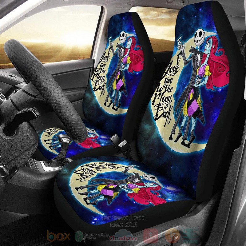 Jack_and_Sally_I_Love_You_To_The_Moon_and_Back_Car_Seat_Cover