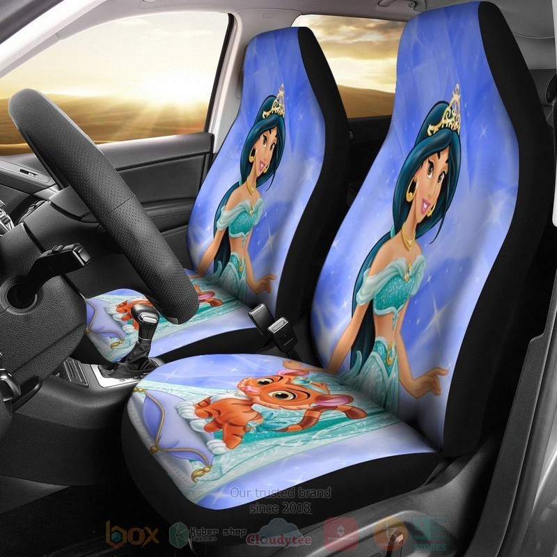 Jasmine_and_Rajah_Aladdin_Disney_Car_Seat_Cover