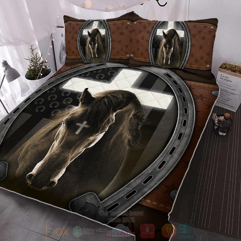 Jesus_And_Black_Horse_Bedding_Set_1