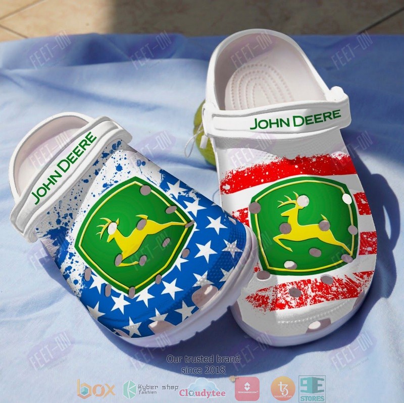 HOT John Deere Green-White Crocs Shoes - Boxbox Branding-Luxury t ...
