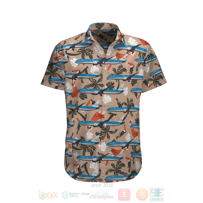 KLM_Royal_Dutch_Airlines_Boeing_787-10_Dreamliner_Brown_Hawaiian_Shirt