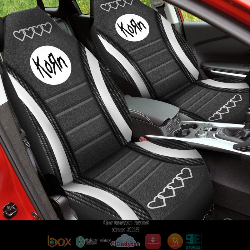 KORN_Silver_Heart_Car_Seat_Covers