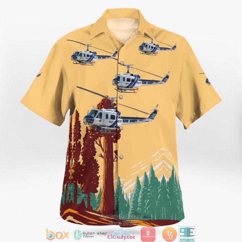 Kern_County_California_Kern_County_Fire_Department_Copter_407_Helicopter_3D_Hawaii_Shirt_1