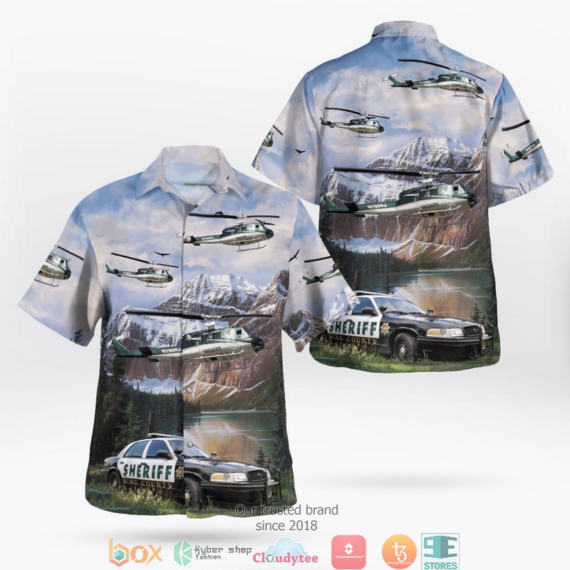 King_County_Sheriff_Bell_UH-1H_Iroquois__Car_3D_Hawaii_Shirt