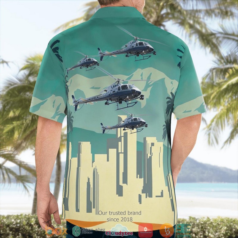 LAPD_Air_Support_Division_American_Eurocopter_AS350_B2_A-Star_Helicopter_3D_Hawaii_Shirt_1
