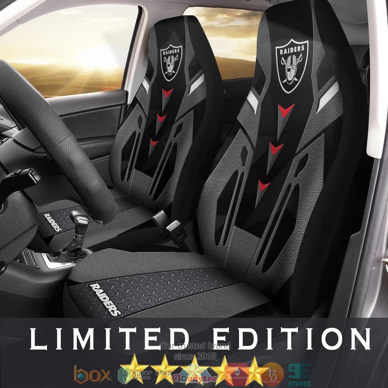 Las_Vegas_Raiders_NFL_grey_Car_Seat_Covers_1