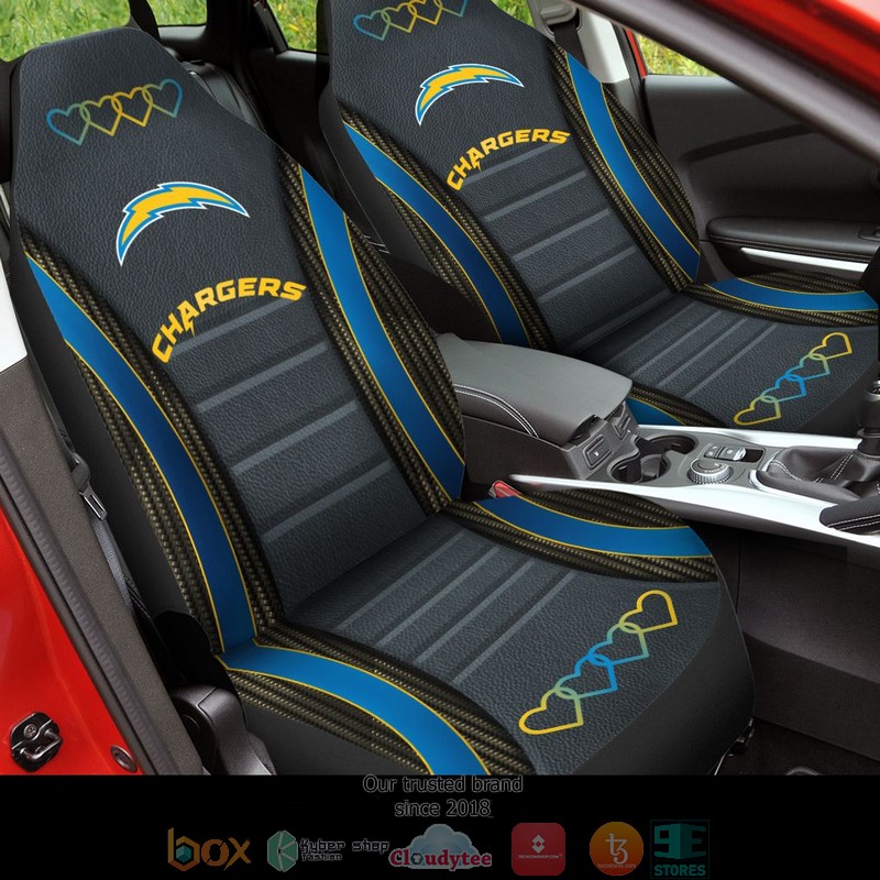 Los_Angeles_Chargers_Navy_Black_Car_Seat_Covers_1