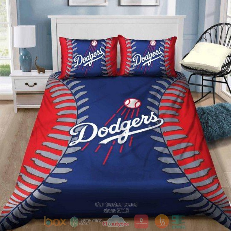 Los_Angeles_Dodgers_MLB_blue_red_Bedding_Set