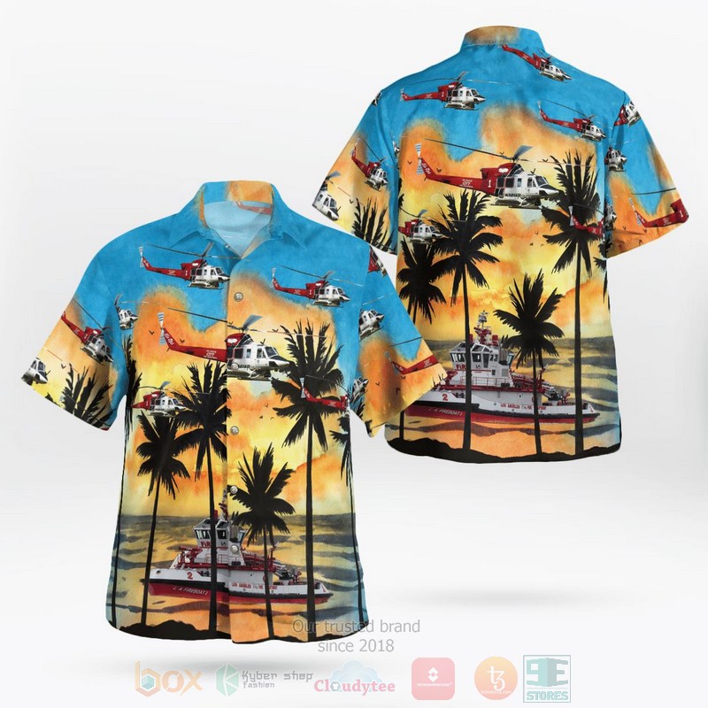 Los_Angeles_Fire_Department_Fireboat__Bell_412EP_Helicopter_Hawaiian_Shirt