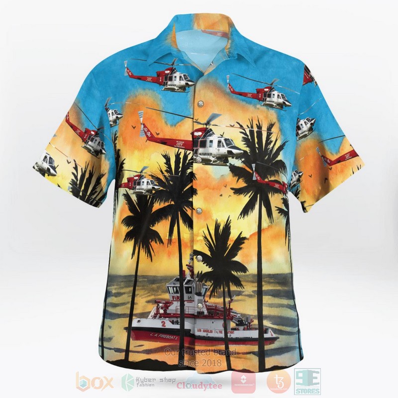 Los_Angeles_Fire_Department_Fireboat__Bell_412EP_Helicopter_Hawaiian_Shirt_1