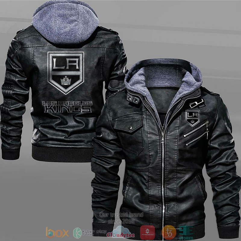 Los_Angeles_Kings_Black_Brown_Leather_Jacket