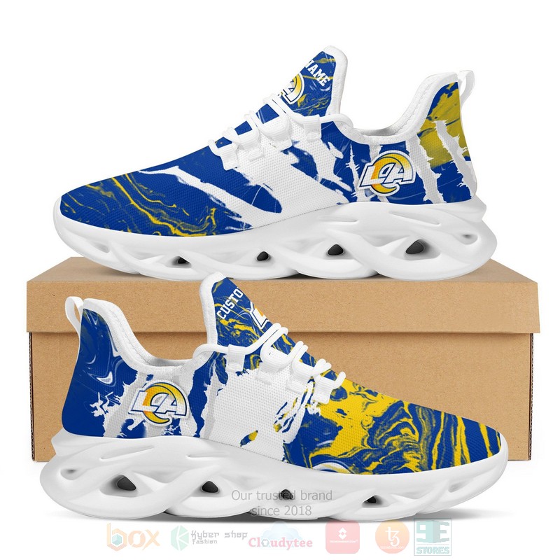 Los_Angeles_Rams_NFL_American_Custom_Name_Clunky_Max_Soul_Shoes
