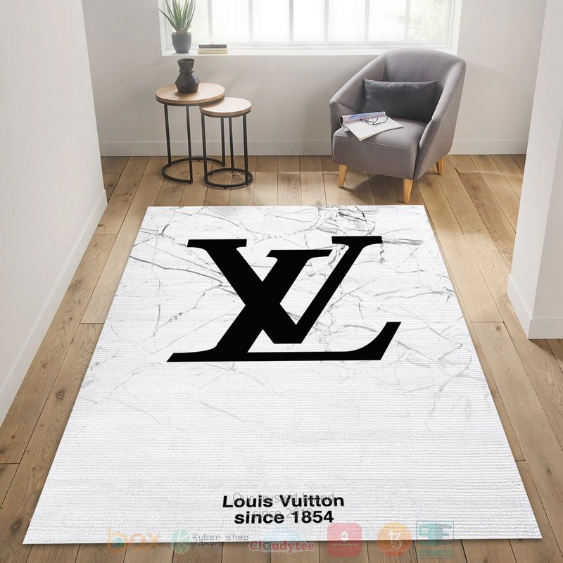 Louis_Vuitton_Marmor_White_Fashion_Brands_Area_Rugs_1