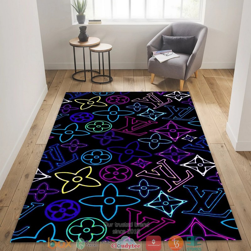 Louis_Vuitton_Poster_Neon_Fashion_Brand_Rug_Carpet_1