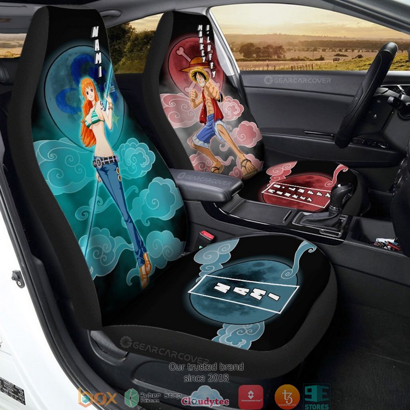 Luffy_And_Nami_One_Piece_Anime_Car_Seat_Cover