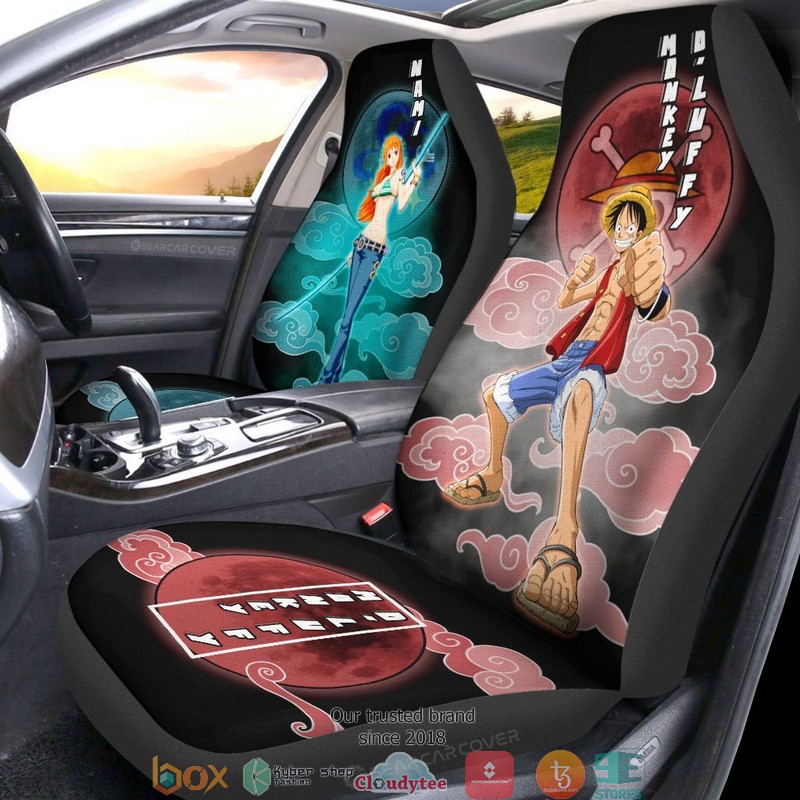 Luffy_And_Nami_One_Piece_Anime_Car_Seat_Cover_1