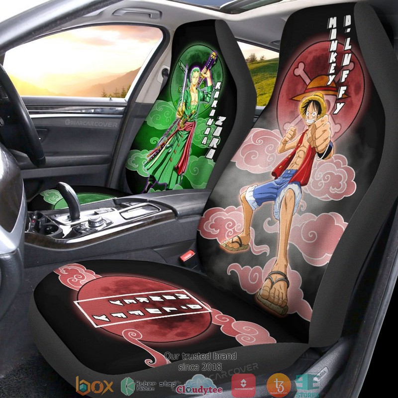 Luffy_And_Zoro_One_Piece_Anime_Car_Seat_Cover_1