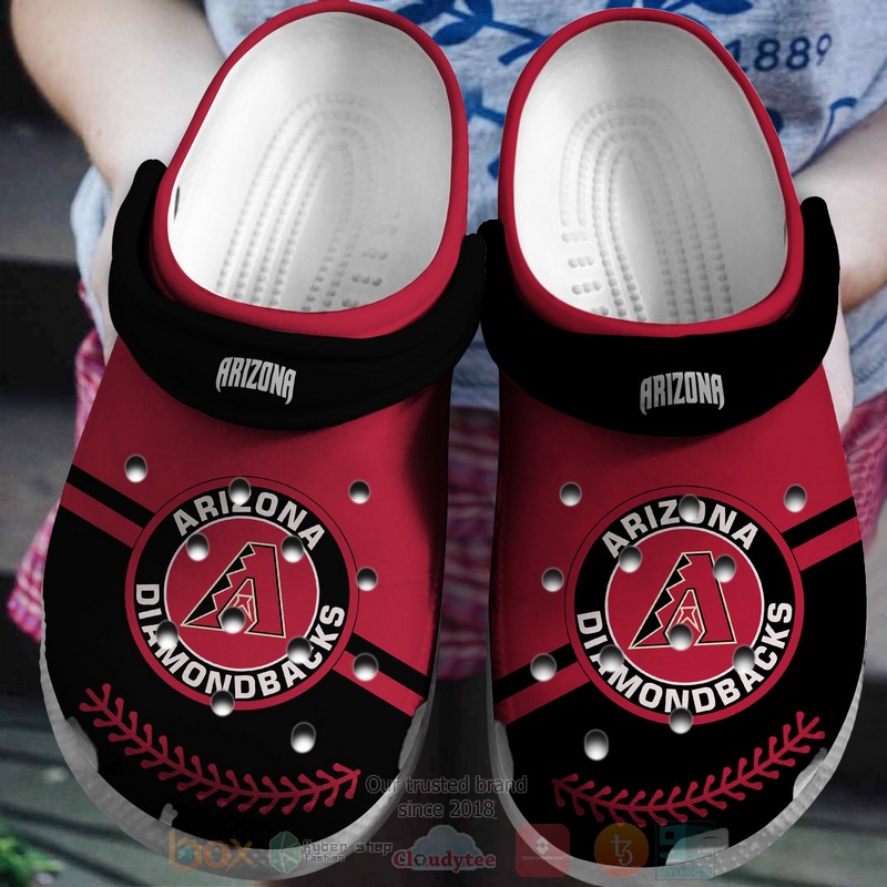 MLB_Arizona_Diamondbacks_Red-Black_Crocband_Crocs_Clog_Shoes