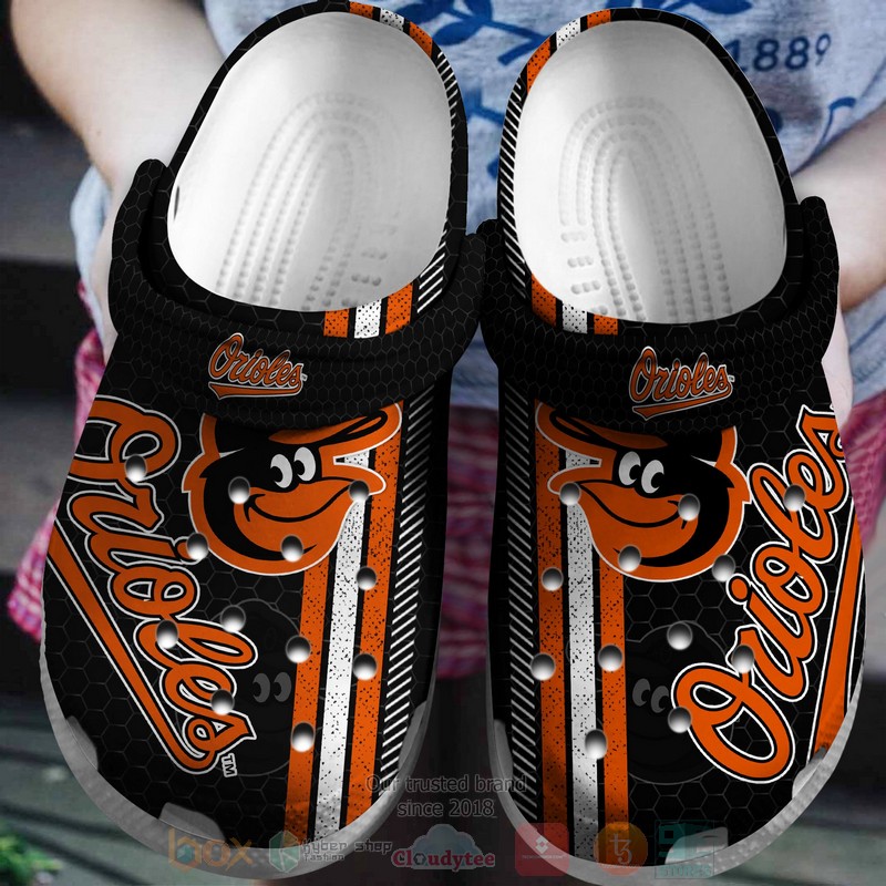 MLB_Baltimore_Orioles_Orange-Black_Crocband_Crocs_Clog_Shoes