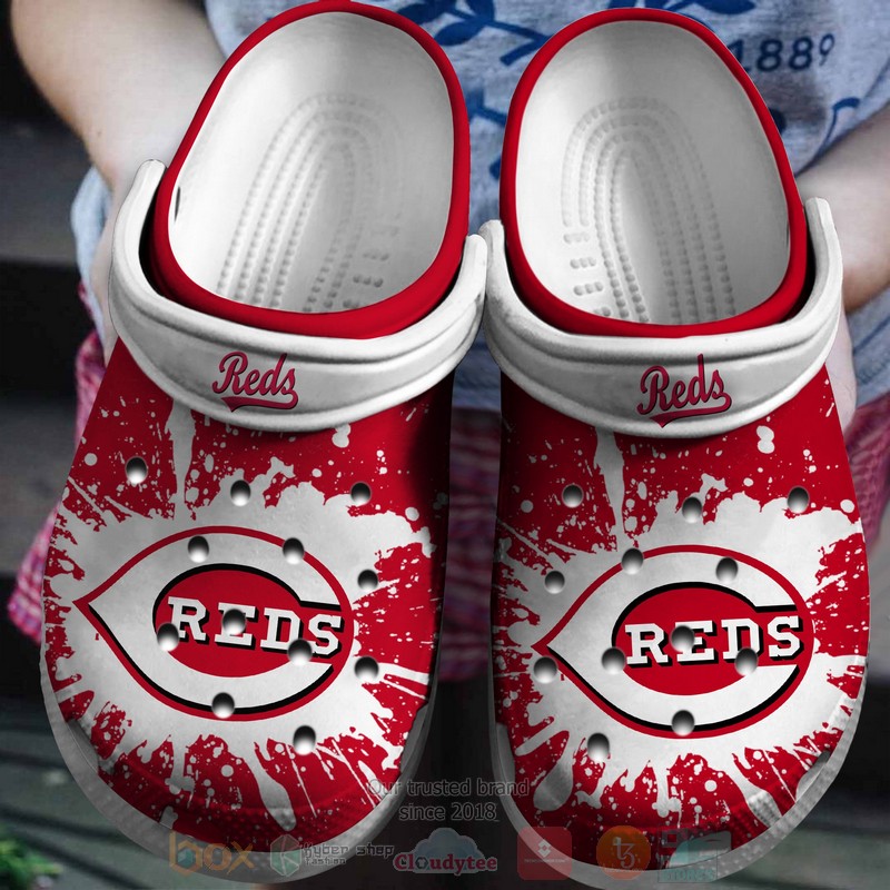 MLB_Cincinnati_Reds_Red-White_Crocband_Crocs_Clog_Shoes