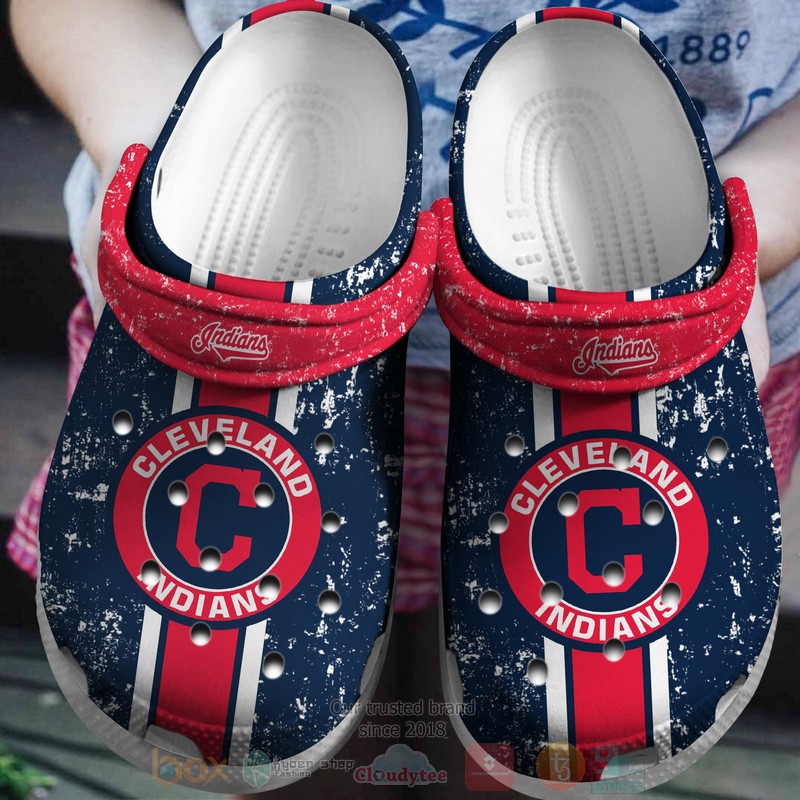 MLB_Cleveland_Guardians_Navy_Crocband_Crocs_Clog_Shoes