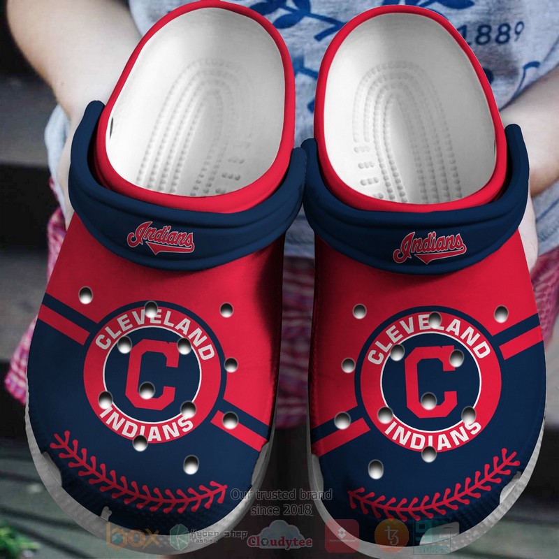 MLB_Cleveland_Guardians_Red-Navy_Crocband_Crocs_Clog_Shoes
