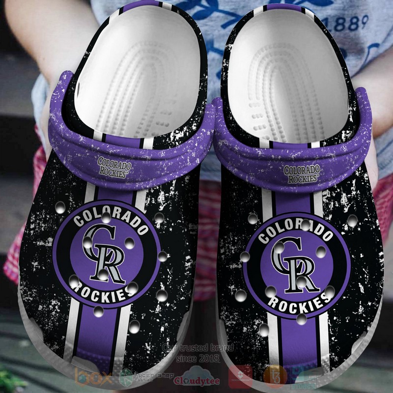 MLB_Colorado_Rockies_Purple-Black_Crocband_Crocs_Clog_Shoes
