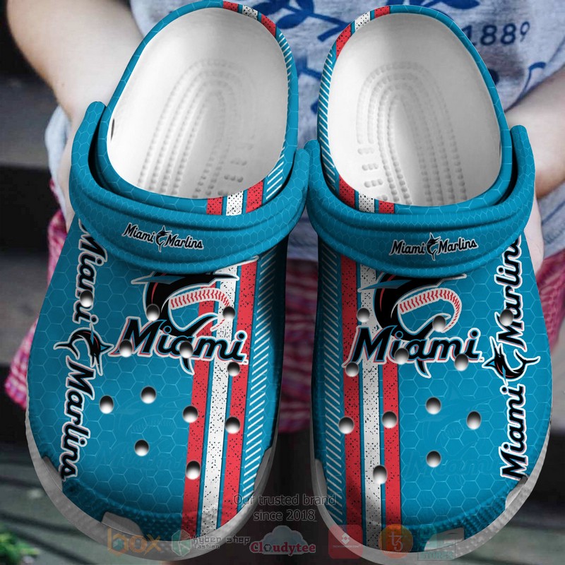 MLB_Miami_Marlins_Blue_Crocband_Crocs_Clog_Shoes