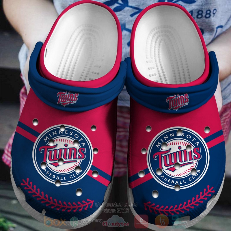 MLB_Minnesota_Twins_Red-Navy_Crocband_Crocs_Clog_Shoes
