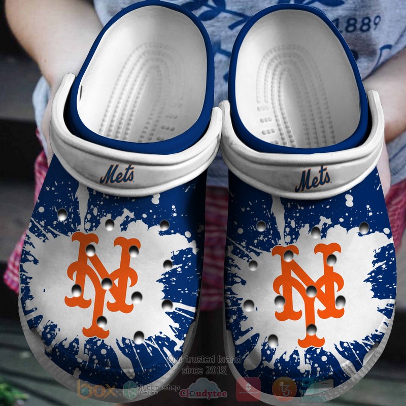 MLB_New_York_Mets_White-Blue_Crocband_Crocs_Clog_Shoes