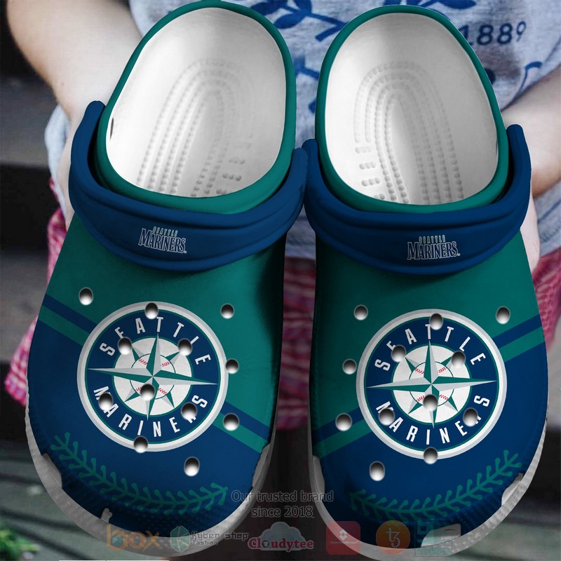 MLB_Seattle_Mariners_Blue-Green_Crocband_Crocs_Clog_Shoes