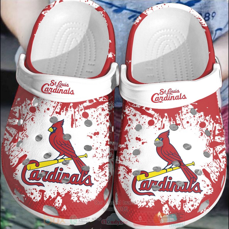 MLB_St._Louis_Cardinals_Red-White_Crocband_Crocs_Clog_Shoes
