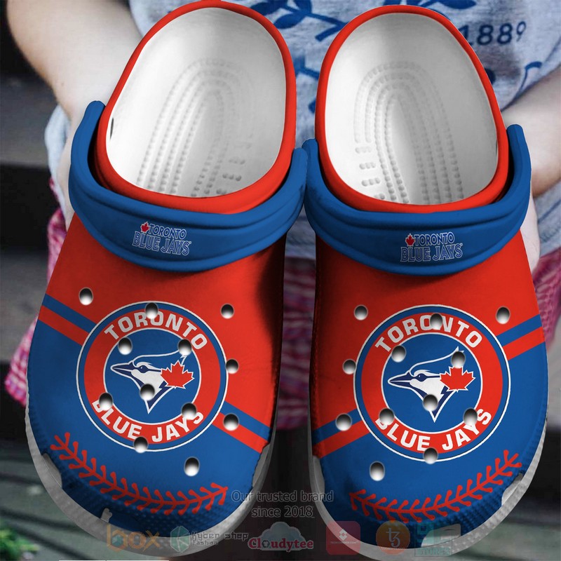 MLB_Toronto_Blue_Jays_Red-Blue_Crocband_Crocs_Clog_Shoes