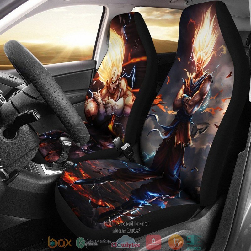 Majin_Vegeta_Dragon_Ball_Fire_Dark_Car_Seat_Covers