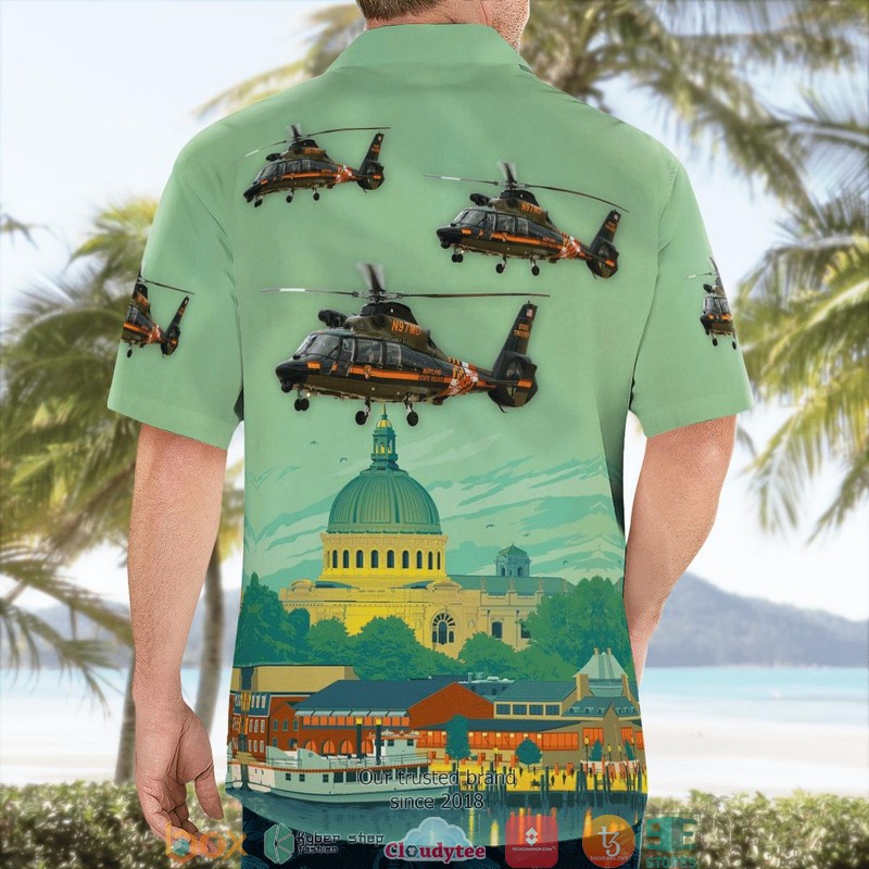 Maryland_State_Police_Aerospatiale_SA-365N-1_Dauphin_2_Hawaii_3D_Shirt_1