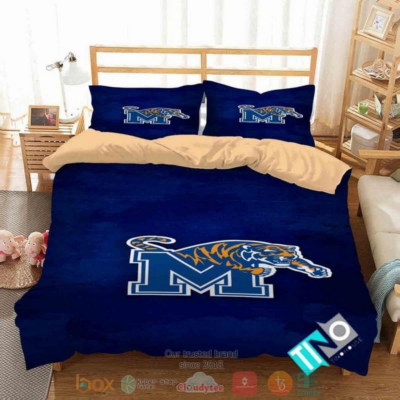 Memphis_Tigers_NCAA_logo_blue_Bedding_Set