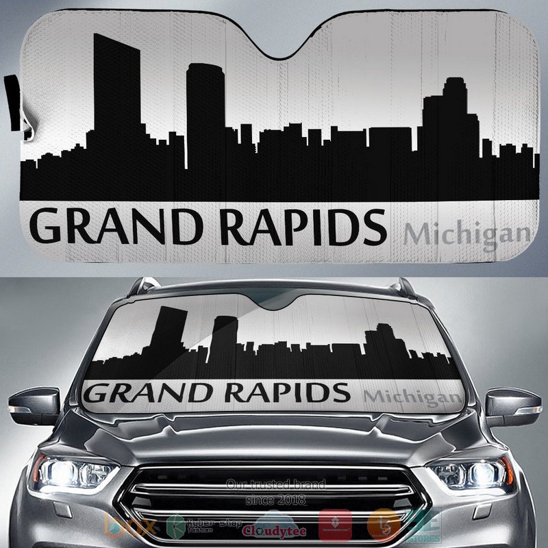 Michigan_Grand_Rapids_Skyline_Car_Sunshade