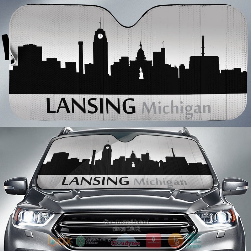 Michigan_Lansing_Skyline_Car_Sunshade
