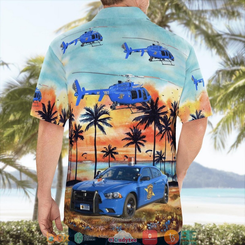 Michigan_State_Police_Dodge_Charger__Helicopter_Hawaii_3D_Shirt_1