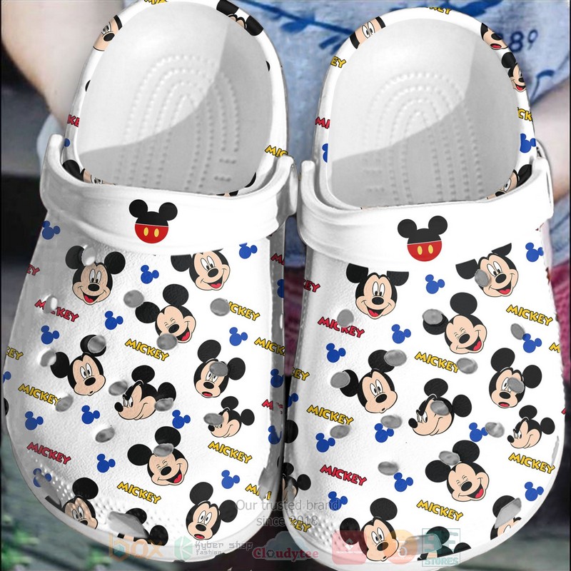 Mickey_Mouse_White_Crocband_Crocs_Clog_Shoes