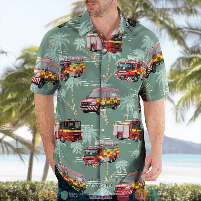 Mid__West_Wales_Wales_United_Kingdom_Mid_And_West_Wales_Fire_And_Rescue_Service_Hawaii_3D_Shirt_1